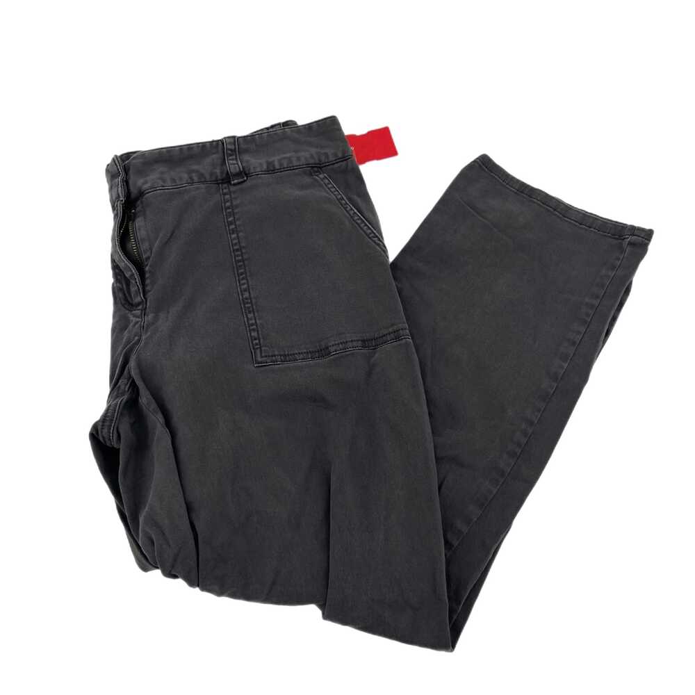 LOFT Gray Straight Leg Pants Denim Mid Wash | Womens 12